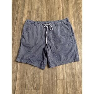 ROBERT‎ GRAHAM Men's Size 32 Blue Shorts Chennin Blanc Elastic Waist Stretch